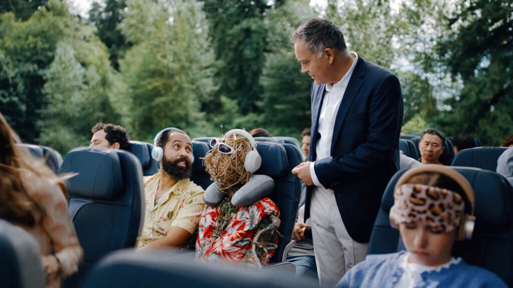 A still from Southwest Airline's new Super Bowl ad