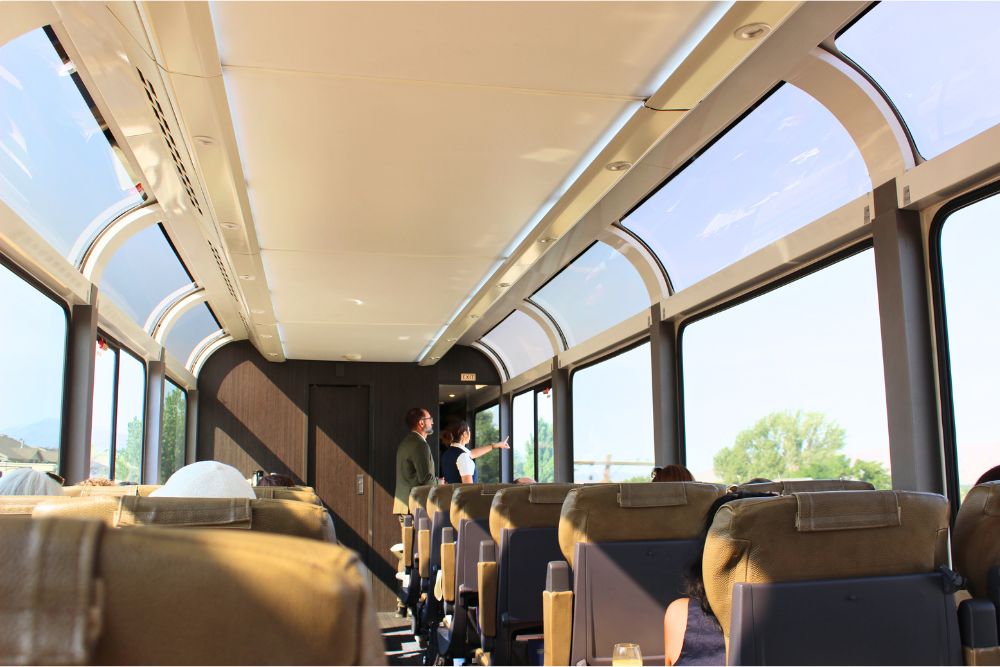 Inside Canyon Spirit coach