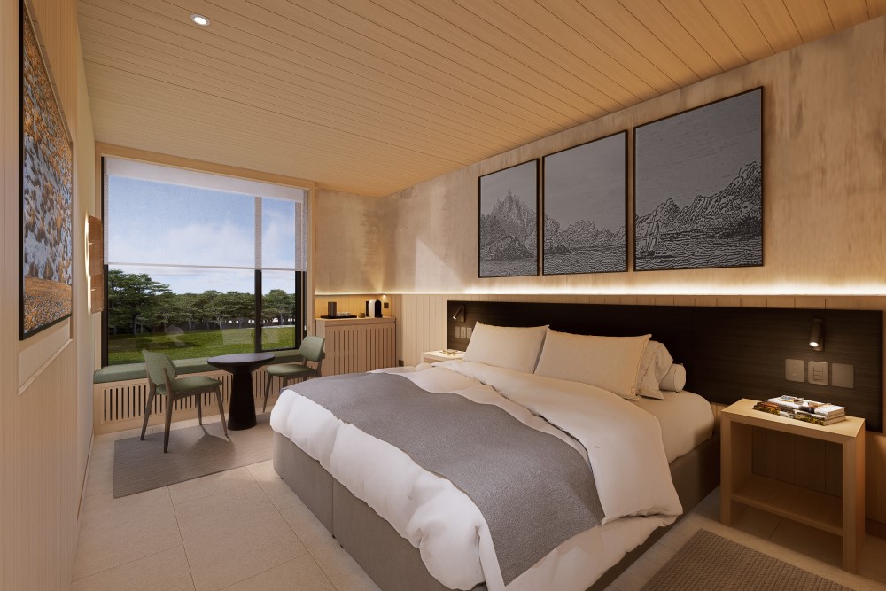 thecormorant_bedroom_1 a bedroom at the cormorant at 55 south hotel run by silversea cruises