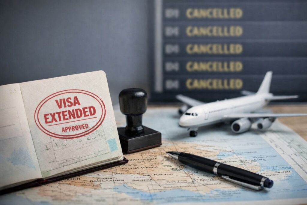 Visa Extensions Available in 9 Countries Amid Middle East Airspace Crisis